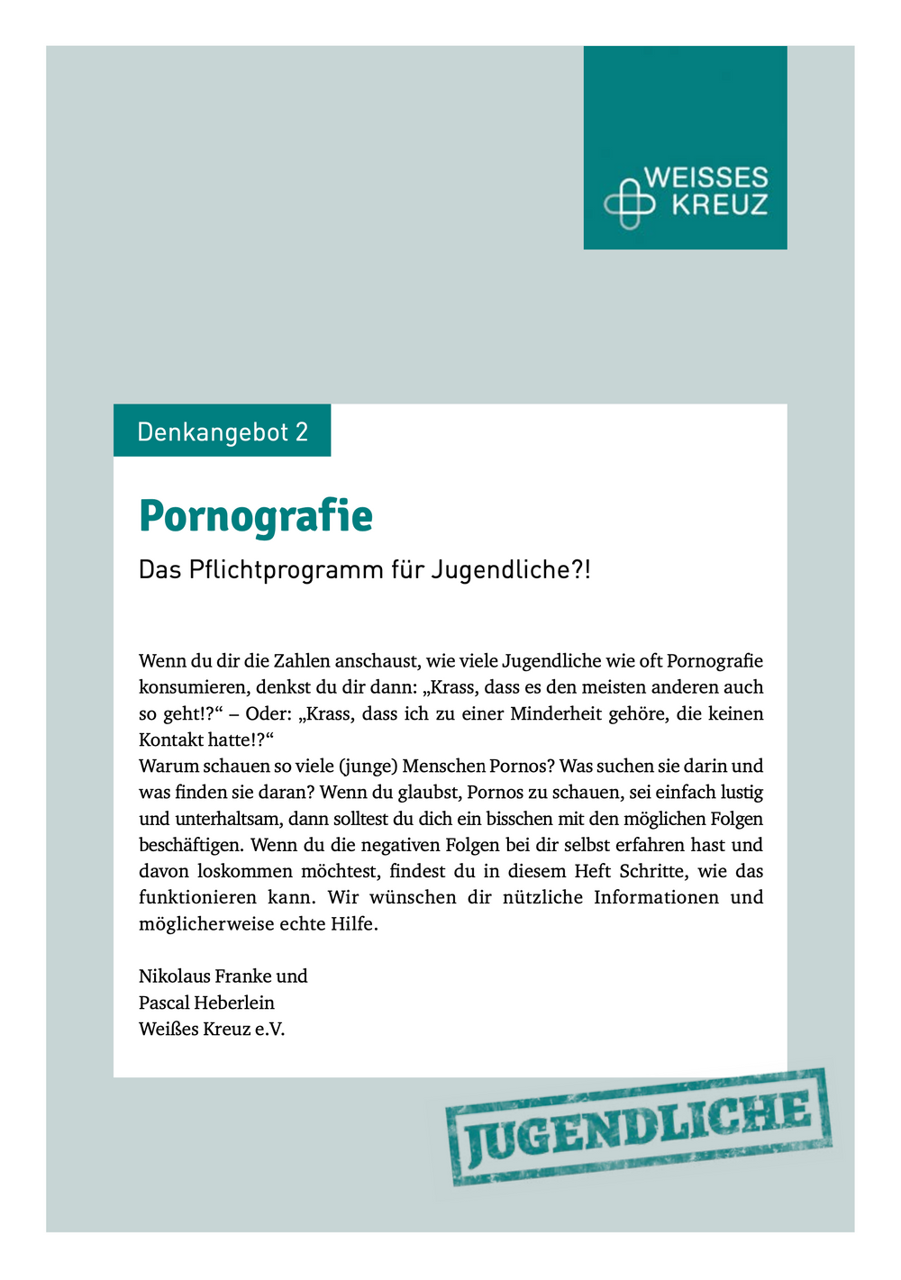 Pornografie Das Pflichtprogramm Für Jugendliche